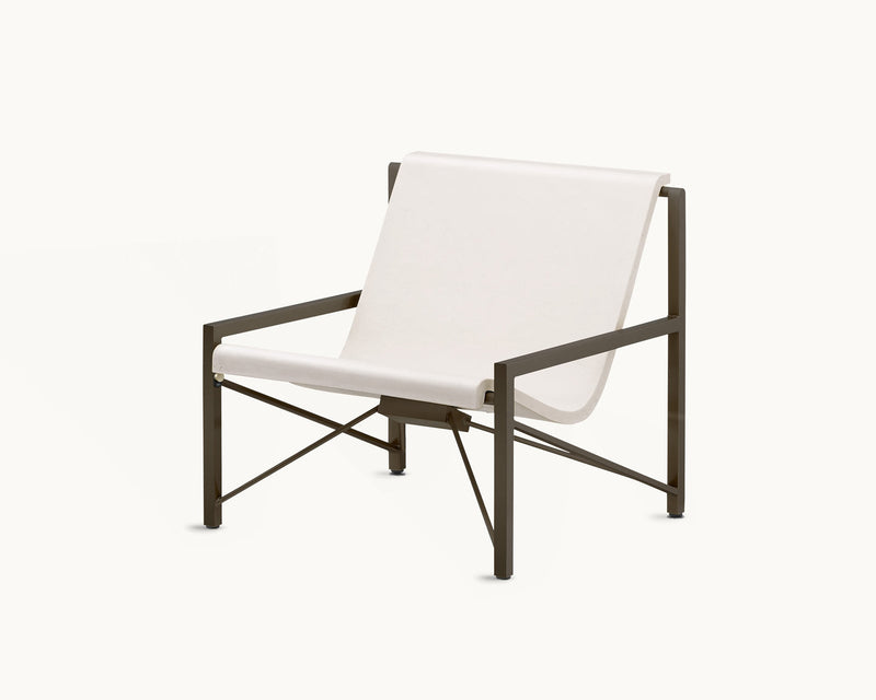 Evia Chair Bone + Dark Bronze