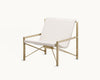 Evia Chair Bone + Brass