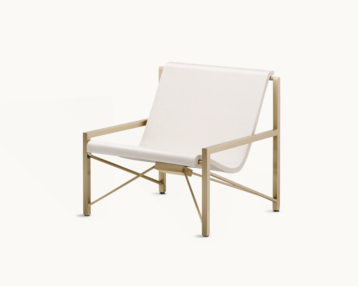 Evia Chair Bone + Brass